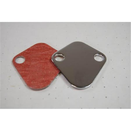 Racing Power R2058 Chrome Steel Big Block Chevy V8 Fuel Pump Block-Off Plate RPC-R2058